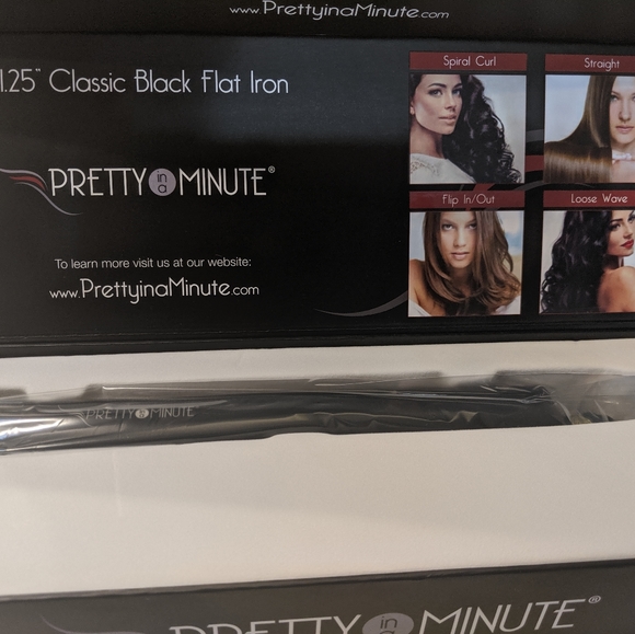pretty in a minute flat iron
